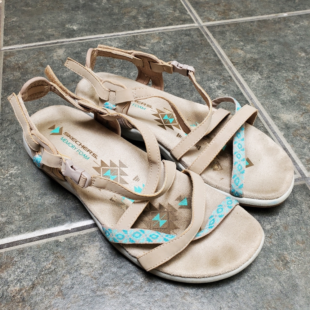 Skechers Memory Foam Athletic Sandals 9